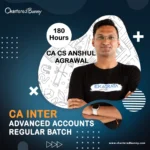 CA INTER Advanced Accounts Regular Batch by CA CS Anshul Agrawal for Sep 2024 and Jan 2025