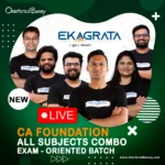 CA Foundation – Ekagrata CA all Subjects Exam Oriented Batch Combo Live Classes