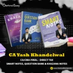 CA/CMA Final - Direct Tax Laws (Smart Notes, Question Bank & Khazana Notes) by CA Yash Khandelwal
