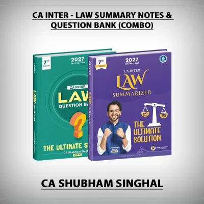 CA Inter - Corporate and Other Laws (Summary Notes & Question Bank) by CA Shubham Singhal for Jan 27, May 27 & Sep 27