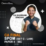 CA Final - SPOM SET C (IBC) Insolvency Bankruptcy Code (Regular Batch) by CA Shubham Singhal