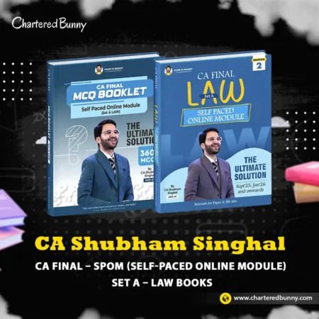 CA Final - SPOM (Self Paced Online Module) Set A - Law Books by CA Shubham Singhal