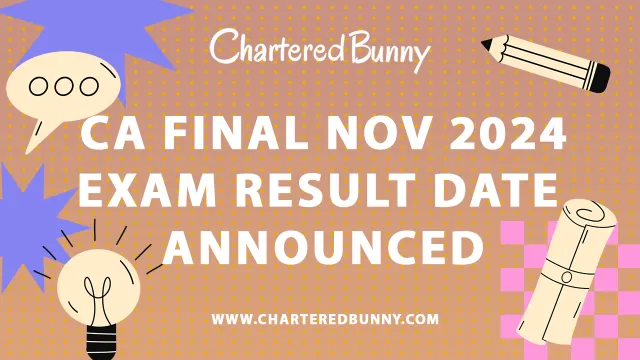 RESULT ANNOUNCEMENT NOV 24