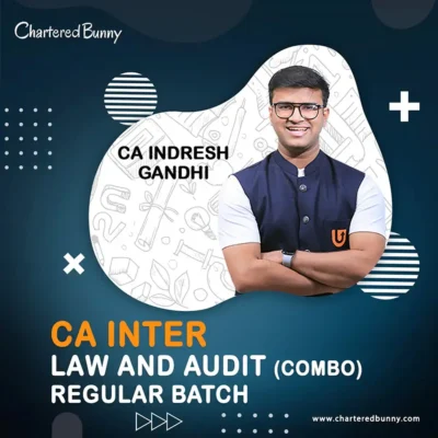 CA Inter - Law and Audit Combo New Syllabus by CA Indresh Gandhi - Ultimate CA