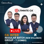 CA Inter - New Syllabus Group 1 Combo New Syllabus Regular Batch - Ultimate CA