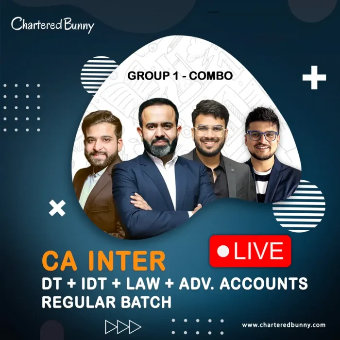 Face to Face - CA Inter - Group 1 Combo (Live Regular Batch) by BB Virtuals for Sep 25 & Jan 26