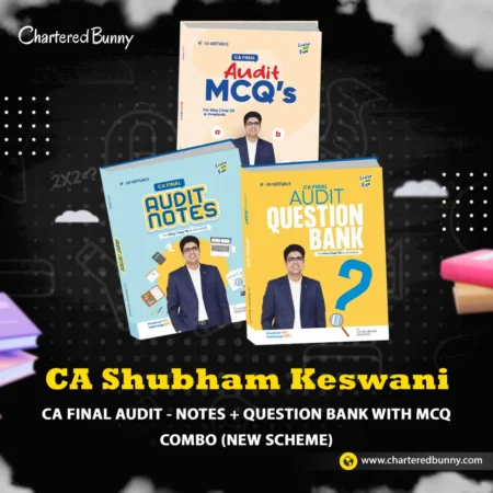 CA Final - Audit Notes and Question Bank With MCQ Combo (New Scheme) by CA Shubham Keswani for May 26 & Sep 26 Exams