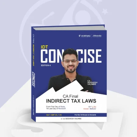 CA Final - IDT Concise (Concept Books) by CA Siddhesh Valimbe for Nov 26 Exams