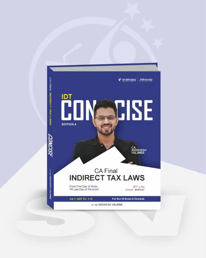 CA Final - IDT Concise (Concept Books) By CA Siddhesh Valimbe For Nov ...