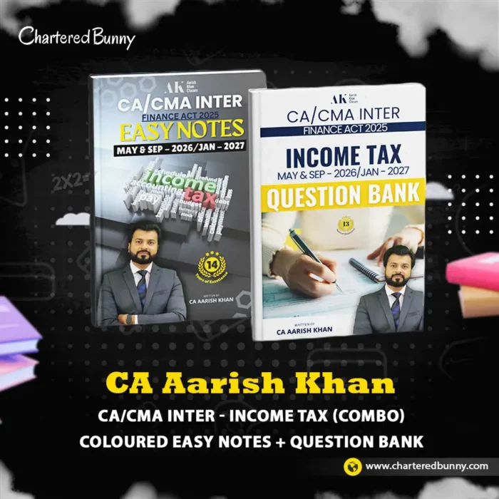 CA/CMA Inter - Direct Tax (Income Tax) Colored Easy Notes & Question ...