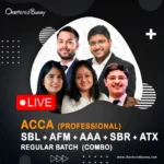 ACCA Professional Level - SBR, SBL, AAA, ATX & AFM Regular Batch Combo BBVirtuals Global (March 2026)