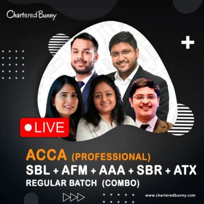 ACCA Professional Level - SBR, SBL, AAA, ATX & AFM Regular Batch Combo BBVirtuals Global (March 2026)