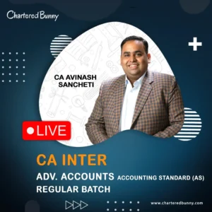 CA Inter - Advanced Accounts Accounting Standard (AS) Regular Batch by CA Avinash Sancheti - Navin Classes for Sep 26 Exams