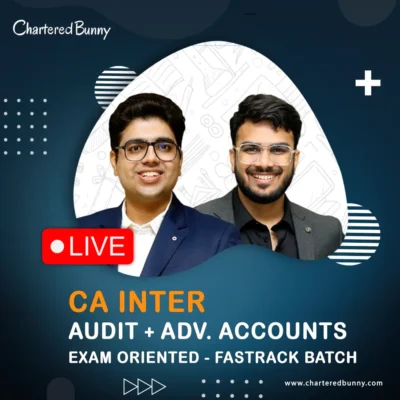 CA Inter - Advanced Accounts & Audit (Exam Oriented - Fastrack Batch) by CA Aakash Kandoi & CA Shubham Keswani for May 26 Exams