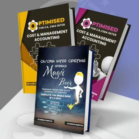 CA Inter - Cost & Management Accounting (OPTIMISED Book & MAGIC Book) by CA Sankalp Kanstiya Applicable for Sep 26 Exams (COMBO)