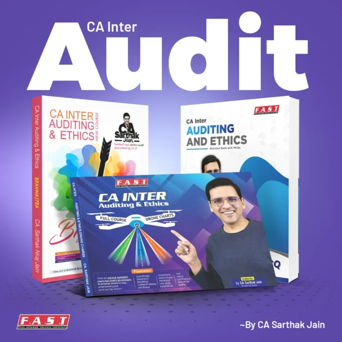 CA Inter - Audit Books (All Book Set) By CA Sarthak Jain - Chartered Bunny