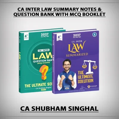 CA Inter - Corporate and Other Laws (Summary Notes + Question Bank & MCQ Booklet) by CA Shubham Singhal