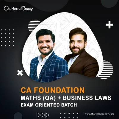 CA Foundation - Maths (QA) & Business Law (Exam Oriented Batch) LIVE by Prof. Akash Agrawal & CS Arjun Chhabra
