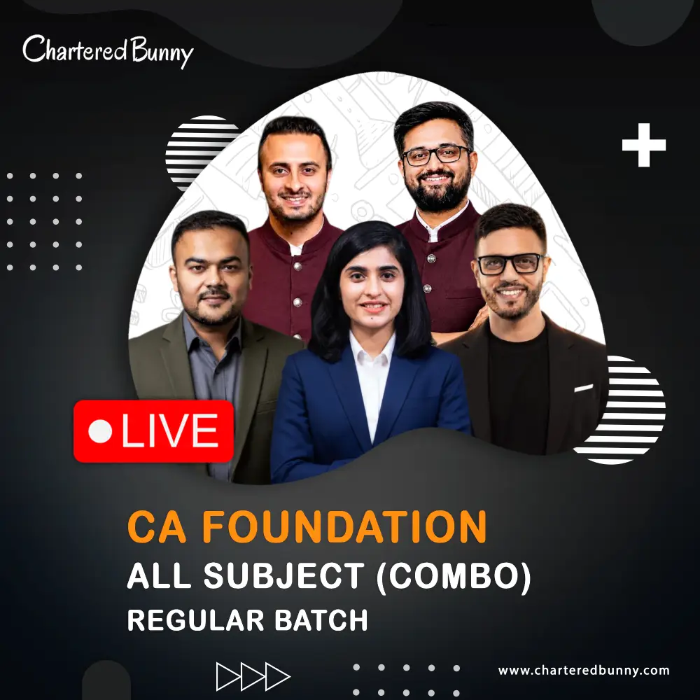 CA Foundation New Syllabus All Subjects Full Lectures LIVE (Eco by CA Swapnil & CA Adarsh & Law by CA Deepika Rathi) CA Foundation - All Subjects COMBO (Regular Batch) Full Lectures by (Eco by CA Swapnil Patni & CA Adarsh & Law by CA Deepika Rathi)