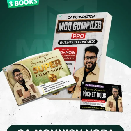 CA Foundation - Super Chart, MCQ Compiler PRO & Pocket Book (Combo) by CA Mohnish Vora