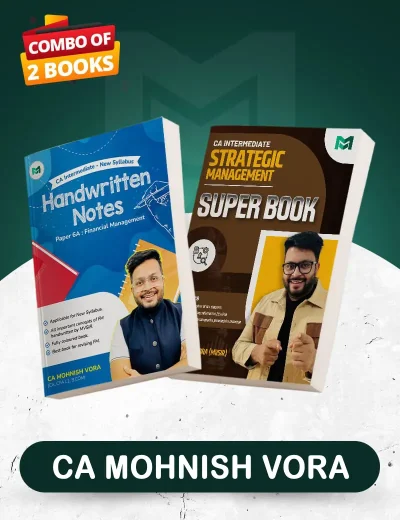 CA Inter - FM Handwritten Concept Book & SM Super Book (COMBO) by CA Mohnish Vora